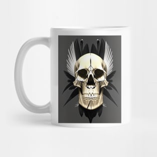 skull with feathers Mug